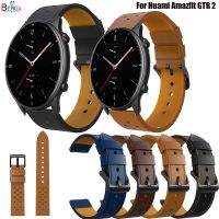 xiaozh 22mm Leather Strap Watchband Wristband For Huami Amazfit GTR 2 Smart Wriststrap Quick Releas Bracelet For Garmin Vivoactive 4