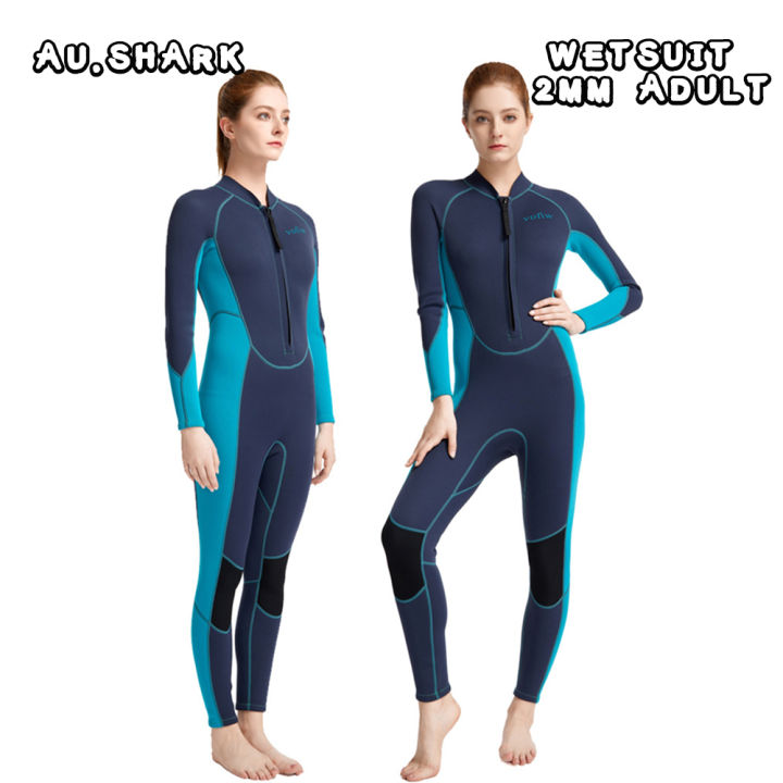 AUSHARK Neoprene Long Wetsuit 2mm Thermal Swimsuit For Adult Women ...