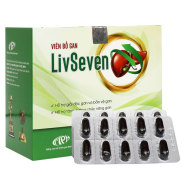 Viên bổ gan Livseven, giúp bổ gan, hỗ trợ giải độc gan và bảo vệ gan  Hộp