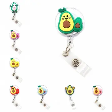 Cute Retractable Badge Holder, Silicone Keychain Supply