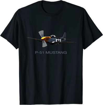 P51 Mustang Ww2 Fighter Plane Men Tshirt 100 Cotton Shirt 100% cotton T-shirt
