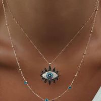 【DT】hot！ Fashion Evil Necklace Pendant Clavicle Chain Statement Accessory Collares De Moda