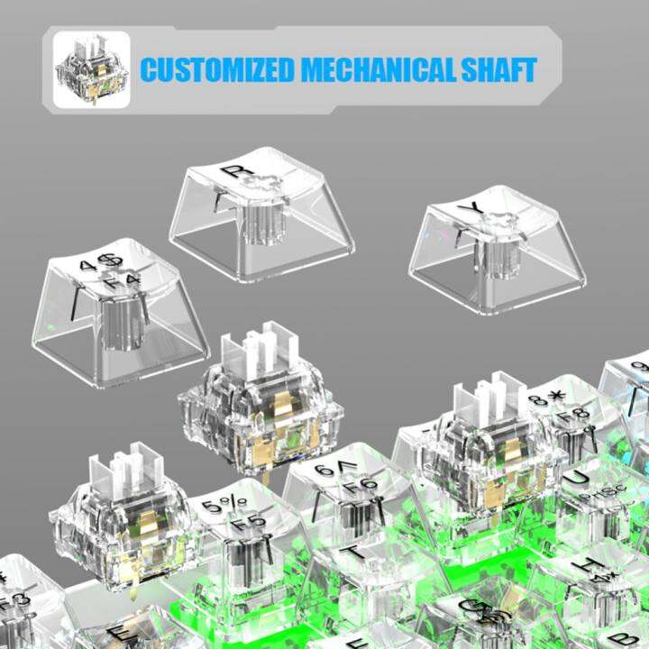 61ปุ่มคีย์บอร์ดเล่นเกม-hotswap-คีย์บอร์ดเล่นเกมคีย์บอร์ดสำหรับเล่นเกมแบบมีสาย-backlit-keycap-แป้นพิมพ์-usb-แบบมีสายสำหรับเดสก์ท็อปพีซีคอมพิวเตอร์แล็ปท็อป