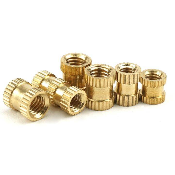 luhuichang-m2-m3-m4-injection-molding-nut-copper-inserts-brass-insert-fastener-knurled-nuts-knurling-embedded-parts-nails-screws-fasteners