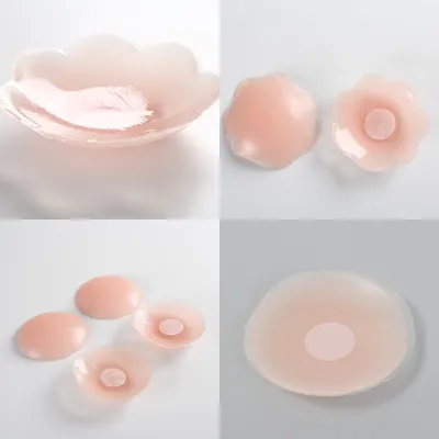 4-8Pcs Silicone Nipple Cover Reusable Women Breast Petals Lift Invisible Pasties Bra Padding Stickers Patch Boob Pads Adhesive