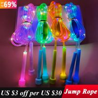 2.8m Speed Skipping Rope ChildrenS Luminous Jump Rope Weight Loss Student Sports Portable Fitness Equipment Kids Men Women Gym