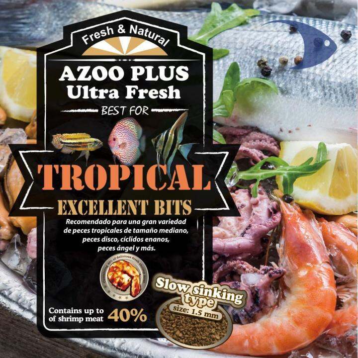 Azoo Plus Tropical Excellent Bits (120ml) Fish Food Discus Food