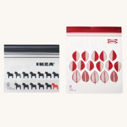 Hộp 25 túi zip lock thực phẩm 1L và 0.3L IKEA