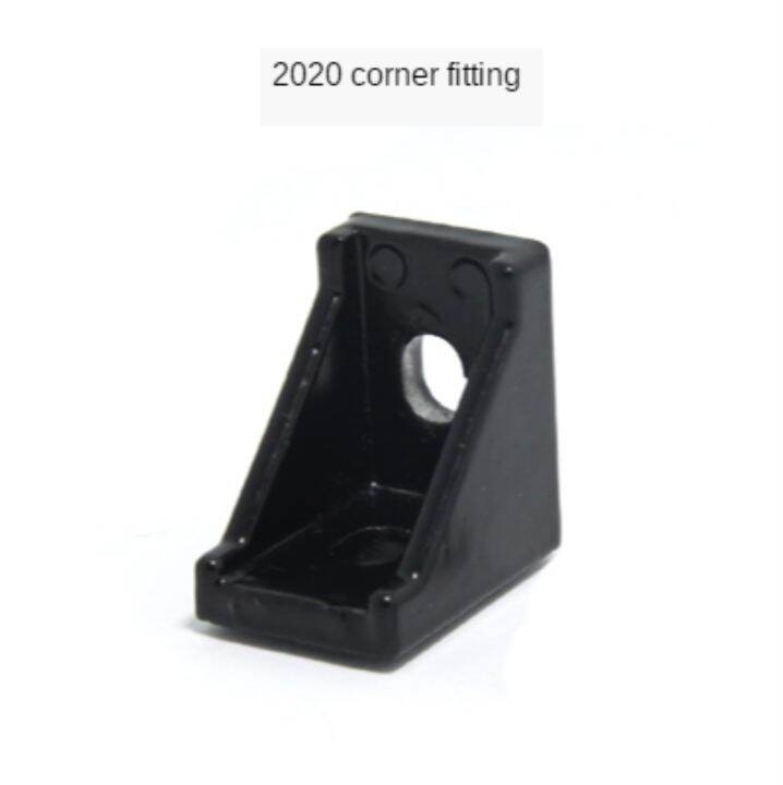 2020-corner-bracket-fitting-black-angle-aluminum-connector-2028-3030-3060-4040-4080-for-industrial-aluminum-profile