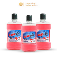 Bộ 3 Chai Thảo Dược Nước Súc Miệng Tinh Chất Mật Cau NanoCare 250ml