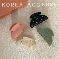 Korea INS color rhinestone plate hair acetate plate rhinestone horsetail hair shark clip grasp clip hairpin hair accessories