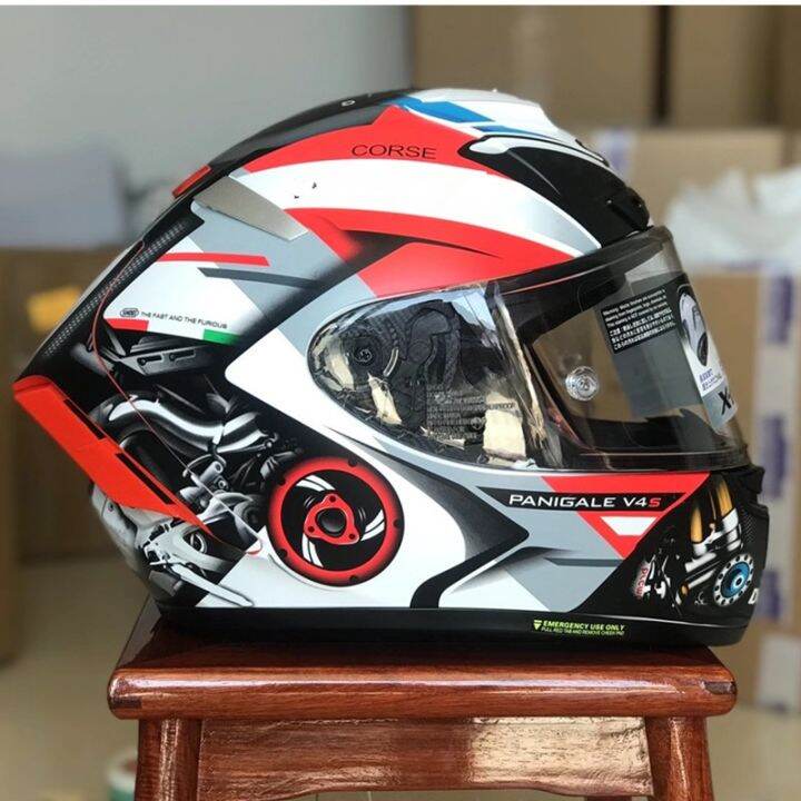 SHOEI X14 Helmet XFourteen V4 60th Anniversary Edition White Red