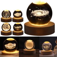 Astronomy Crystal Lights Glowing Planetary Galaxy Astronaut Ball Night Lights Bedside Light Ramadan Decoration Mood light Night Lights