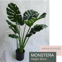 ต้นมอนสเตร่า Monstera ต้นไม้ปลอมเกรดพรีเมี่ยมเพื่อการตกแต่ง ต้นไม้ประดิษฐ์  Artificial Plant for home decoration