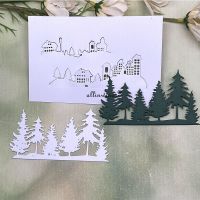 New Christmas tree house side Metal Cutting Dies for DIY Scrapbooking Album Paper Cards Decorative Crafts Embossing Die Cuts