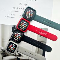 ?สายซิลิโคนสีพื้น+เคสสีพื้น ขนาดหน้าปัด38/40/41/42/44/45 ?สำหรับ watch series1/2/3/4/5/6/7/SE?พร้อมส่ง