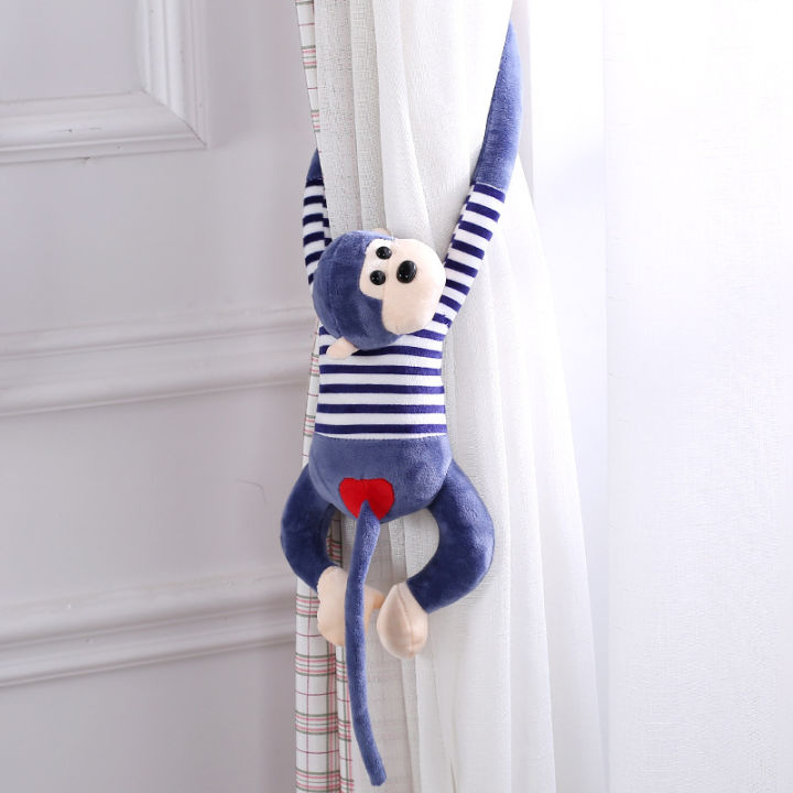 hot-ของเล่นตุ๊กตาลิงน้อยน่ารักตุ๊กตาลิงแขนยาวตุ๊กตาผ้าม่านจี้งานแต่งงานตุ๊กตาของขวัญขายส่ง