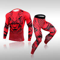 Gym Mens Running Fitness Sportswear Athletic Physical Training Clothes Sports Suits Workout Jogging Rashguard Mens Kit