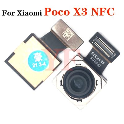 กล้องด้านหลังเดิมสําหรับ Xiaomi Mi Poco X3 NFC X3 Pro ด้านหลังด้านหน้าเซลฟี่ด้านหลังกล้องโมดูลอะไหล่ทดแทน