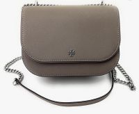 Tory Burch Emerson กระเป๋าสะพายไหล่ปรับพนัง (Gray Heron)