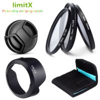 49mm Filter Kit UV CPL ND4 Bayonet EW53 Lens Hood Cap For Canon EF-M 15-45mm STM Lens EW-53 on EOS M50 II M6 II M200 M100 M10 M5