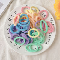 [Pack Of 50 ] Korean Girl Gradient Color Seamless Hair Rope Color Hair Ring High Stretch Towel Ring Candy Color Hair Rope