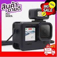 6 in 1 เคสกล้องโกโปร 10 9 GoPro 10 9 Case สไตล์เรโทร สำหรับ ถ่าย Vlog สีดำ คุณภาพดี