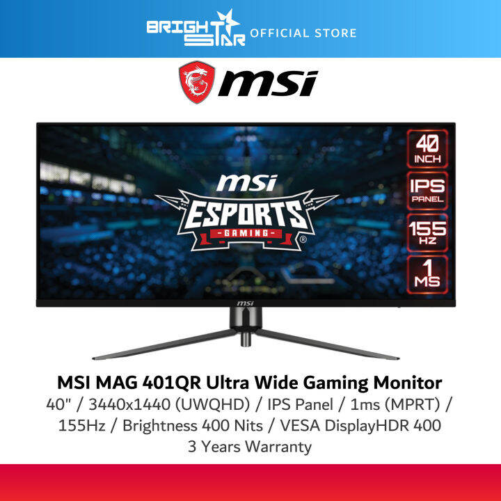 MSI MAG 401QR Ultra Wide Gaming Monitor | Lazada