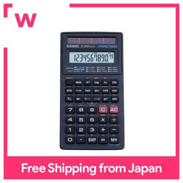 CASIO Casio scientific calculator fx260 SOLAR (black) with Japanese