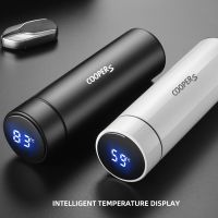 【jw】♙﹊✜  500ml Digital Cup MINI COOPERS Temperature Display Bottle Preservation Thermo Flask