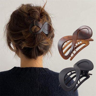 Girls Seamless For Styling Plastic Hairpins Claw Simple Large Women Clamp