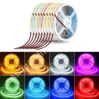 COB Led Strip Lights 24V 320LEDs/M Flexible LED Ribbon 0.5m-10m Super COB Tape Light Cold/Warm White/Ice Blue/Red/Green//Pink LED Strip Lighting