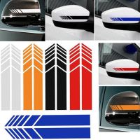 Hot New 1 Pair Universal Rear View Mirror Stickers Decor DIY Car Body Side Stripe Decals