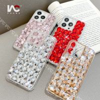 Rhinestones Case For iPhone 14Pro Max 14 Plus 13Pro Max 13 12ProMax 12 11 X Max 8P 3D Handmade Luxury Sparkle Full Crystals Diamond Case Cover QC7311518