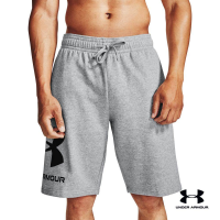 Under Armour UA Mens Rival Fleece Big Logo Shorts อันเดอร์ อาเมอร์ กางเกงเทรนนิ่ง สำหรับผู้ชาย รุ่น