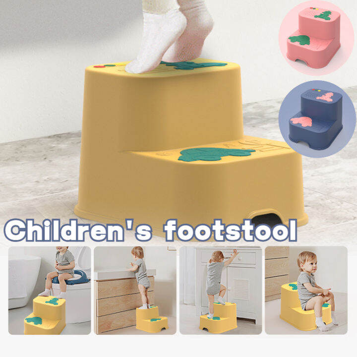 Children's Washstand Step Stool Ottoman Baby Hand Washing Step Stool Brushing Face Washing Step