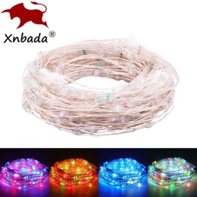WS2812B RGBIC LED Christmas Lights String Party Lights Birthday Decoration Dreamcolor String Addressable Individually IC DC5V LED Strip Lighting