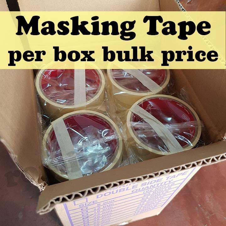 Masking Tape Bulk By The Box 1 inch half inch 2 inches 3 inches | Lazada PH