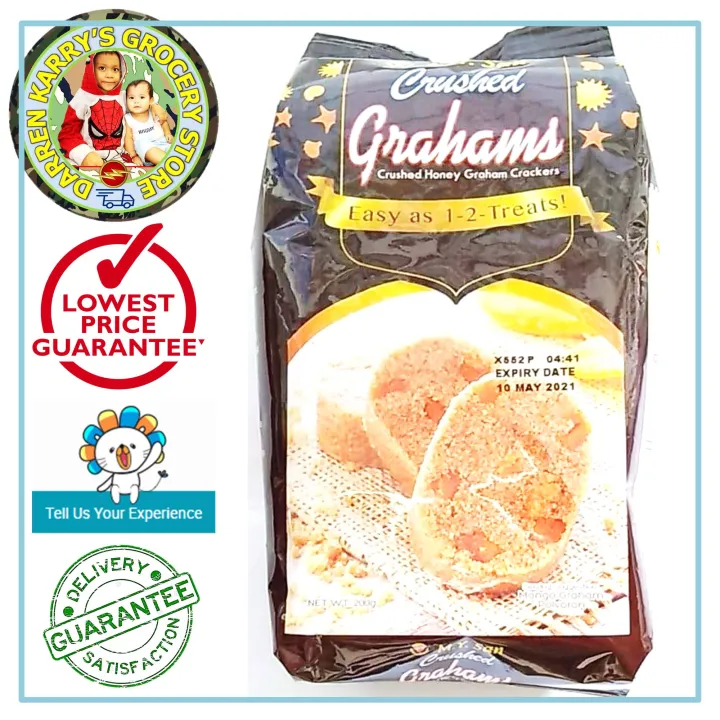 M.Y. San Crushed Honey Graham Crackers 200 grams Low Fat Low Calories