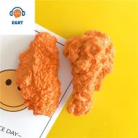 EGRT สติกเกอร์ติดตู้เย็นรูปไก่ทอดสำหรับตกแต่งสร้างสรรค์สำหรับห้องครัว3มิติที่ใส่กระดาษโน้ตสติกเกอร์ข้อความ