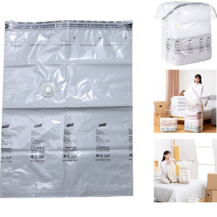 No Need Pump Vacuum Bags Large Plastic Storage Bags For Storing Clothes  Blankets