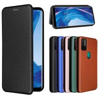 ✵❉□ For Ulefone Note 11P Case Luxury Flip Carbon Fiber Skin Magnetic Adsorption Case For Ulefone Note 9P 11P 12P 13P Phone Bags