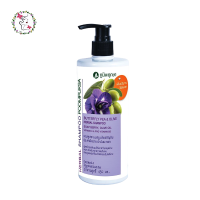 ภูมิพฤกษา แชมพู สระผม อัญชัน ประคำดีควาย น้ำมันมะกอก 450 มล. Poompuksa Butterfly Pea &amp; Olive Herbal Shampoo 450 ml.