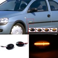 2Pcs Dynamic Amber LED Side Marker Turn Signal Sequential Blinker Light For Opel Corsa C Combo B Meriva A Astra F Tirgra ASignal Light Assemblies Part