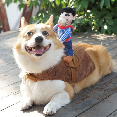[HIGUY] Cowboy costume for dogs - size L - pack