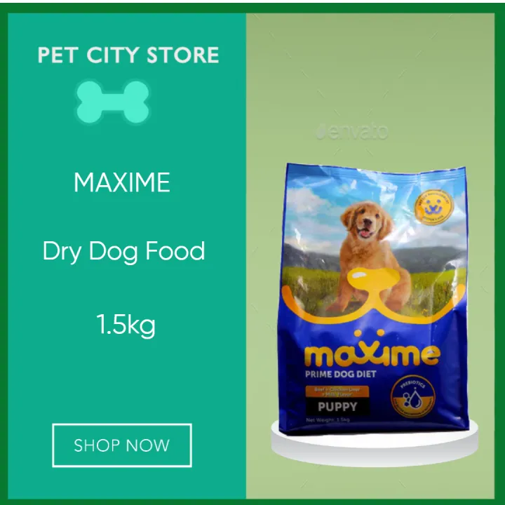 Maxime Puppy Beef, Chicken Liver and Milk Dry Dog Food 1.5kg Lazada PH