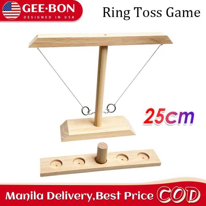 GEEBON Craggy Game Ring Toss Board Game for Drinking Game Toss Battle