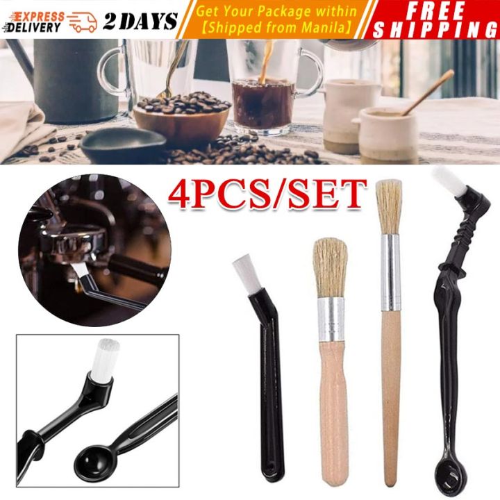 Coffee Cleaning Brush Set, Brush Wooden Coffee Grinder Cleaning