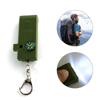 Outdoor Camping Survival Whistle Portable Multi-function Signal Whistle Keychain Compass For Adventure Hunting Fishing Travel Survival kits