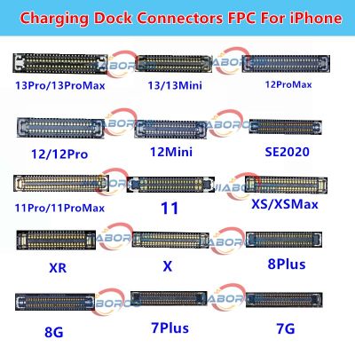 10pcs/lot การชาร์จ Flex Dock FPC connectors สําหรับ iPhone 11 12 13 Series Pro Max 6S 7G/7Plus/8G/8Plus X XS/XSMax บนเมนบอร์ด